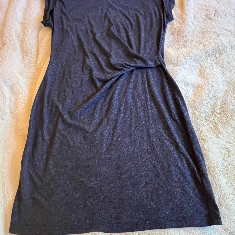 GAP Blue Fitted Cap Sleeve T-shirt dress